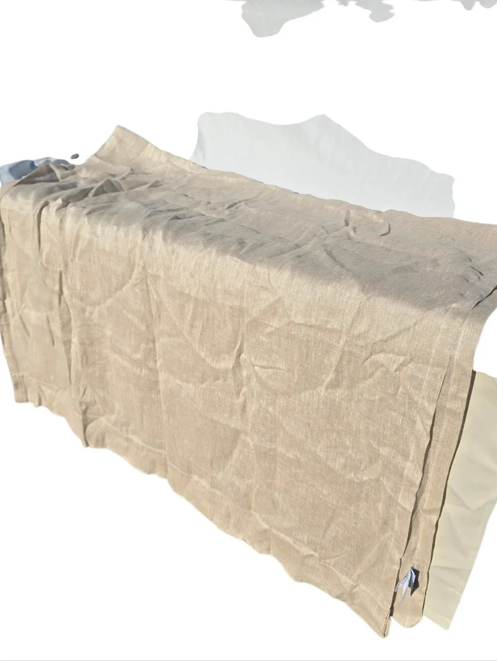 NWOT QUINCE 2 Panels 48x84 FLAX European Linen Curtain light Filtering 48